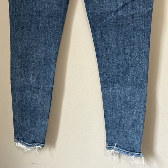 AGOLDE Sophie Crop Mid Wash Distressed Jeans Womens Designer Size 26 - Picture 9 of 14